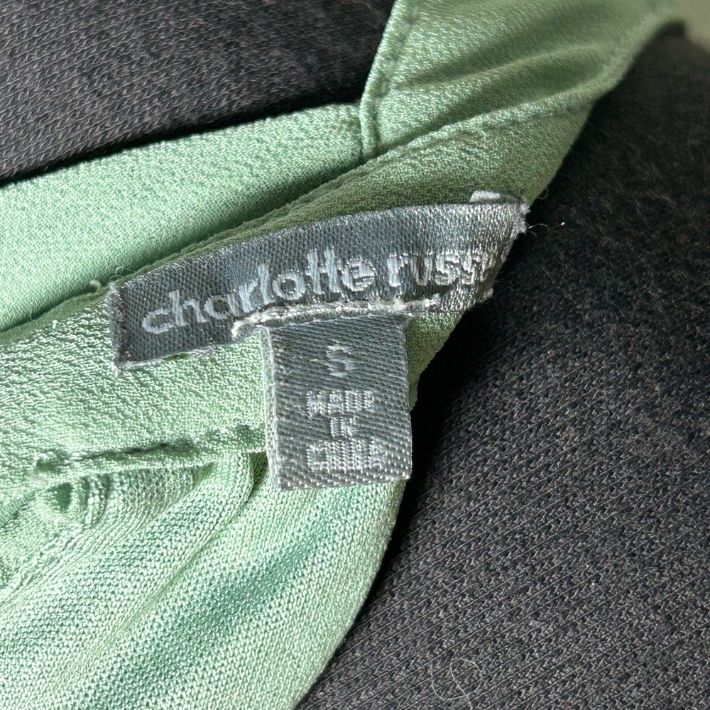 Charlotte Russe Green Halter Backless Dress Cocktail - Picture 10 of 10
